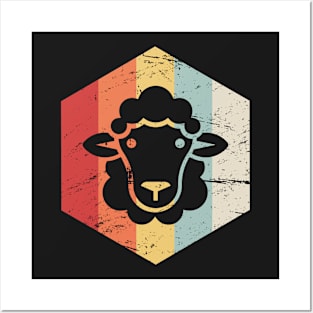 Retro 70s Sheep Posters and Art